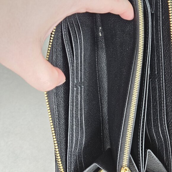 Louis Vuitton Black Beige Giant Monogram Empriente Zippy Long Wallet with COA - Picture 12 of 14